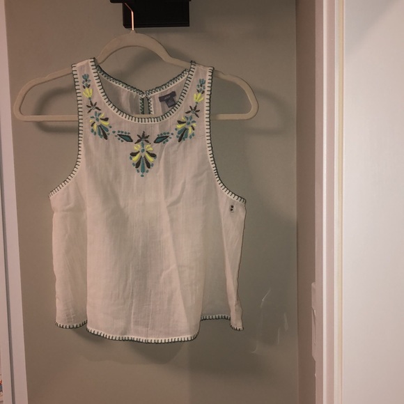 Aerie Embroidered Cotton Shirt - Picture 2 of 11